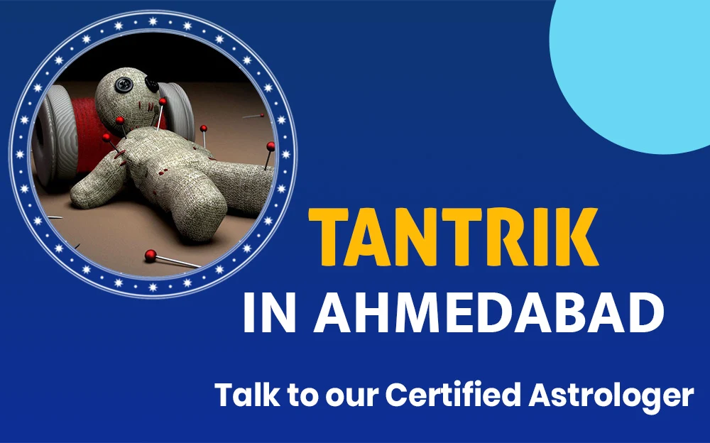 Tantrik in Ahmedabad offering astrology and spiritual services with voodoo doll representation